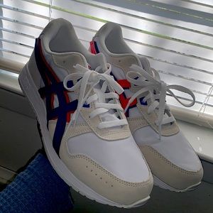 ASICS Men Shoes Size 8 | Red Blue Beige and White